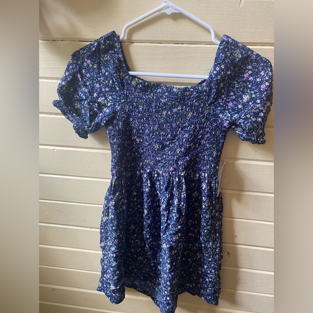 Girls blue floral dress!